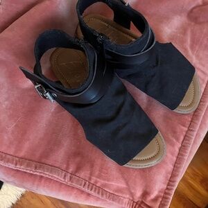 Blowfish Malibu Women's Balla Core Wedge Sandal-Black, Size 8